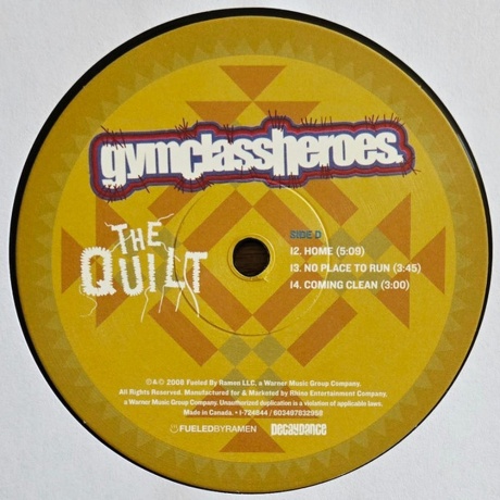 Gym Class Heroes - The Quilt (0603497832958) виниловая пластинка - фото 6
