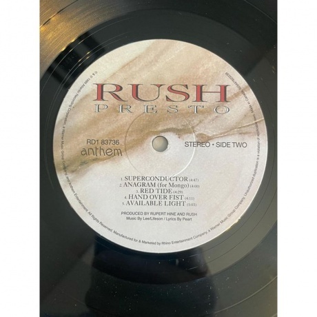 Rush - Presto (0603497823239) виниловая пластинка - фото 4