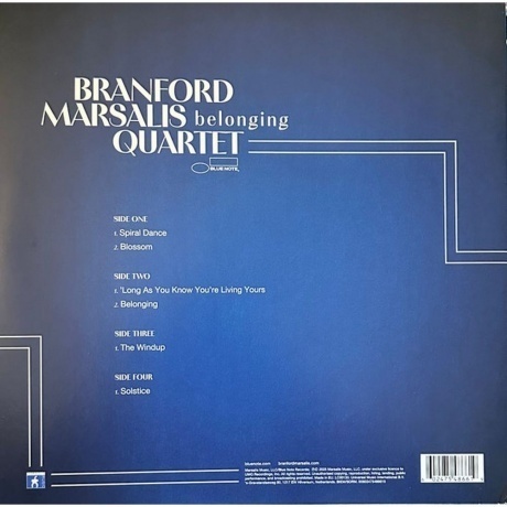 Branford Marsalis - Belonging (0602475486619) виниловая пластинка - фото 4