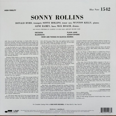 Sonny Rollins - Volume 1 (0602465149661) виниловая пластинка - фото 5