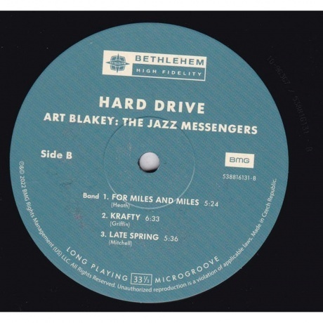 Art Blakey - Hard Drive (4050538816136) виниловая пластинка - фото 4