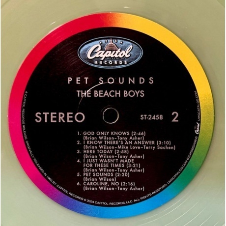 The Beach Boys - Pet Sounds (coloured) (0602458662498) виниловая пластинка - фото 7