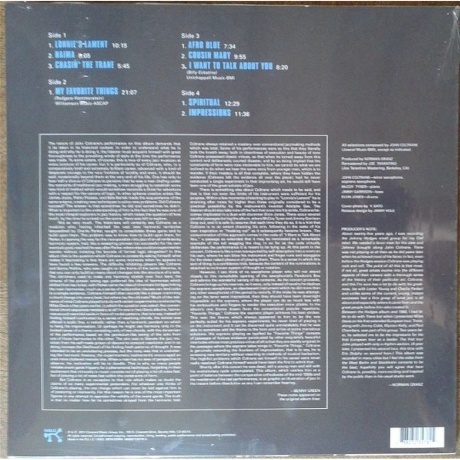 John Coltrane - Afro Blue Impressions (0888072357815) виниловая пластинка - фото 2