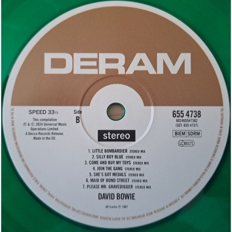 David Bowie - David Bowie (coloured) (0602465547375) виниловая пластинка - фото 3