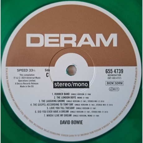 David Bowie - David Bowie (coloured) (0602465547375) виниловая пластинка - фото 4
