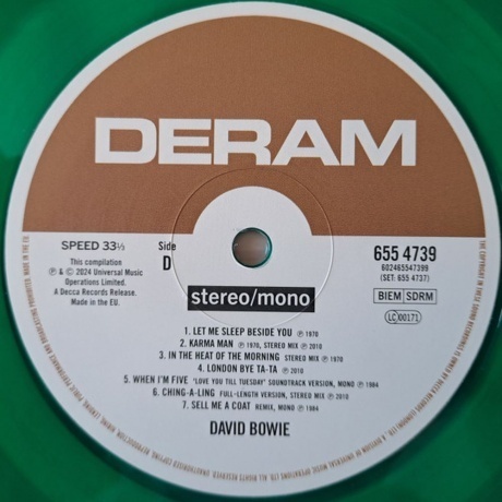 David Bowie - David Bowie (coloured) (0602465547375) виниловая пластинка - фото 5