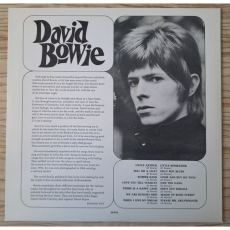 David Bowie - David Bowie (coloured) (0602465547375) виниловая пластинка - фото 8