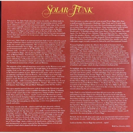 Travis Biggs - Solar Funk (coloured) (5014797911253) виниловая пластинка - фото 2