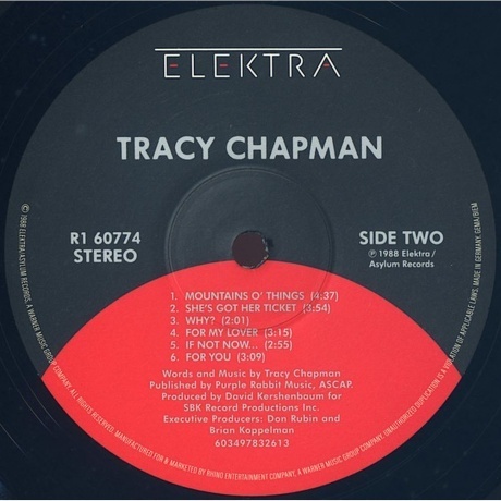 Tracy Chapman - Tracy Chapman (0603497832613) виниловая пластинка - фото 5