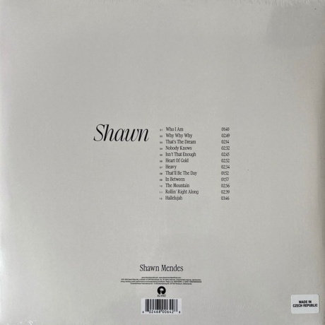 Shawn Mendes - Shawn (coloured) (0602468006398) виниловая пластинка - фото 34