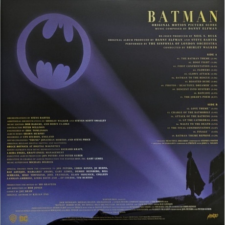 OST - Batman (Danny Elfman) (Box) (coloured) (0850010229775) виниловая пластинка - фото 5