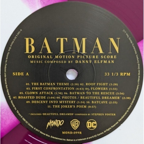 OST - Batman (Danny Elfman) (Box) (coloured) (0850010229775) виниловая пластинка - фото 6