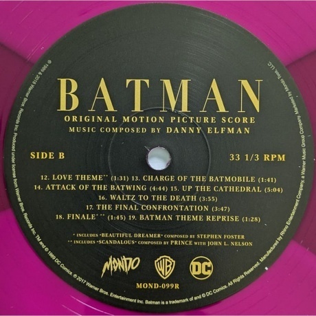 OST - Batman (Danny Elfman) (Box) (coloured) (0850010229775) виниловая пластинка - фото 7