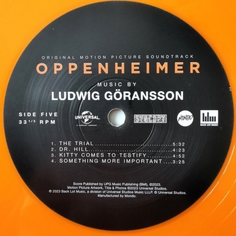 OST - Oppenheimer (Ludwig Goransson) (coloured) (0850010229911) виниловая пластинка - фото 12