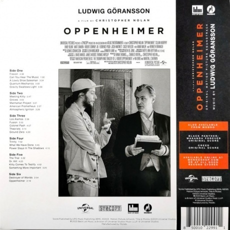 OST - Oppenheimer (Ludwig Goransson) (coloured) (0850010229911) виниловая пластинка - фото 16