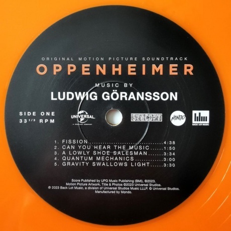 OST - Oppenheimer (Ludwig Goransson) (coloured) (0850010229911) виниловая пластинка - фото 8
