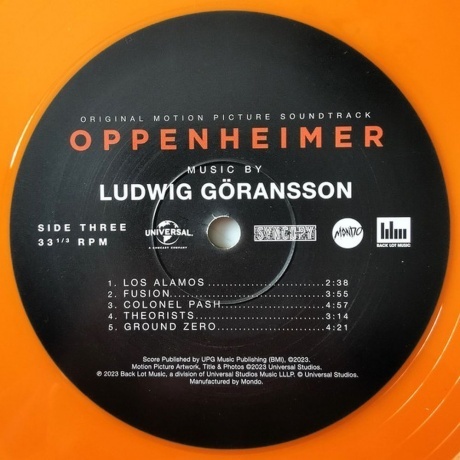 OST - Oppenheimer (Ludwig Goransson) (coloured) (0850010229911) виниловая пластинка - фото 10