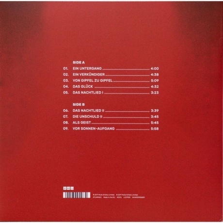 Laibach - Also Sprach Zarathustra (5414939955839) виниловая пластинка - фото 2