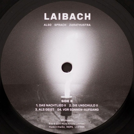 Laibach - Also Sprach Zarathustra (5414939955839) виниловая пластинка - фото 4