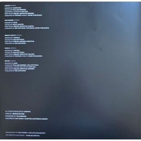 Archive - Versions Remixed (5400863043070) виниловая пластинка - фото 4