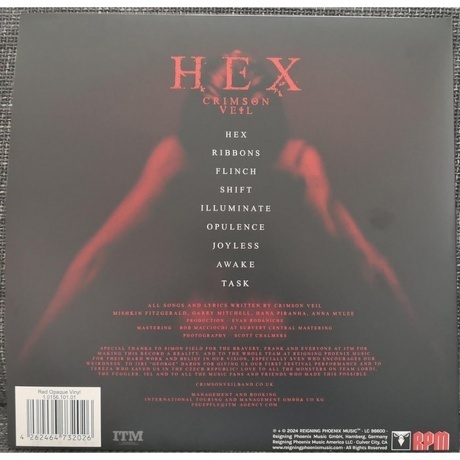 Crimson Veil - Hex (coloured) (4262464732026) виниловая пластинка - фото 2