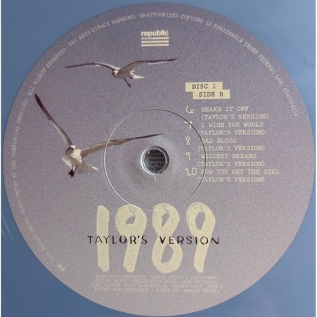 Taylor Swift - 1989 (coloured) (0602455542144) виниловая пластинка - фото 5