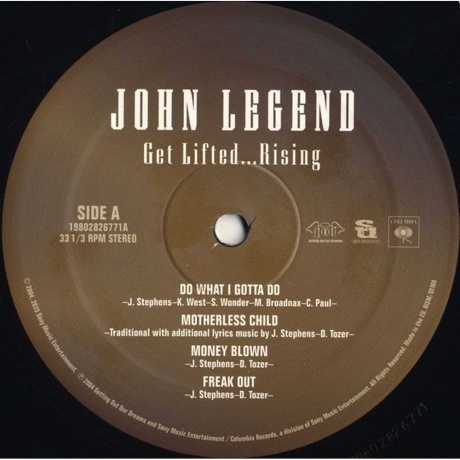 John Legend - Get Lifted...Rising (0198028267717) виниловая пластинка - фото 3