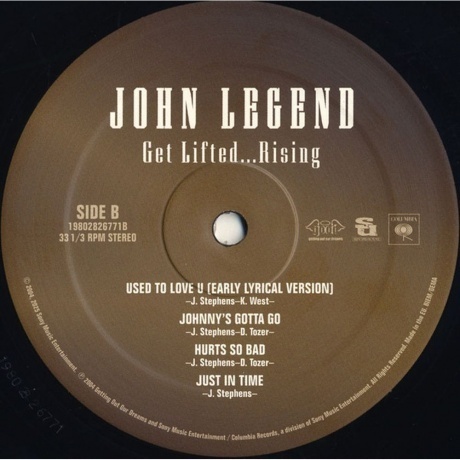 John Legend - Get Lifted...Rising (0198028267717) виниловая пластинка - фото 4