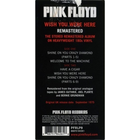 Pink Floyd - Wish You Were Here (0888751842618) виниловая пластинка - фото 11