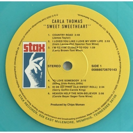 Carla Thomas - Sweet Sweetheart (coloured) (0888072670143) виниловая пластинка - фото 3