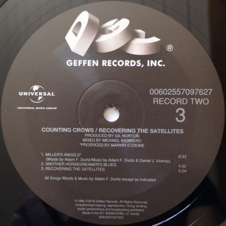 Counting Crows - Recovering The Satellites (0602557097603) виниловая пластинка - фото 11