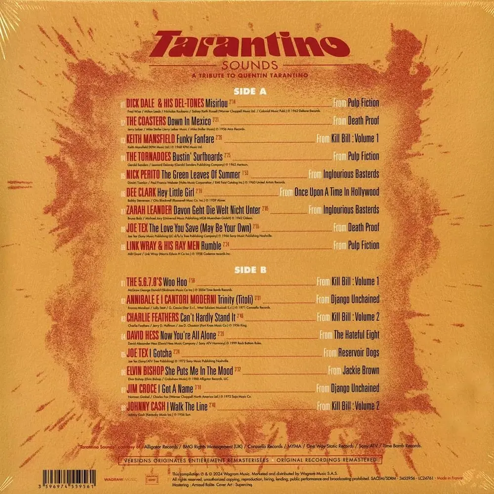 Various Artists - Tarantino Sounds (3596974559561) виниловая пластинка - фото 2