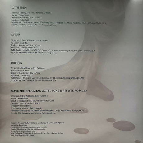 Young Thug - Slime Season 3 (0075678603044) виниловая пластинка - фото 4
