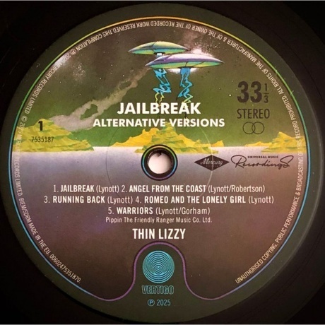 Thin Lizzy	 - Jailbreak (Alternative Versions) (0602475104971) виниловая пластинка - фото 3
