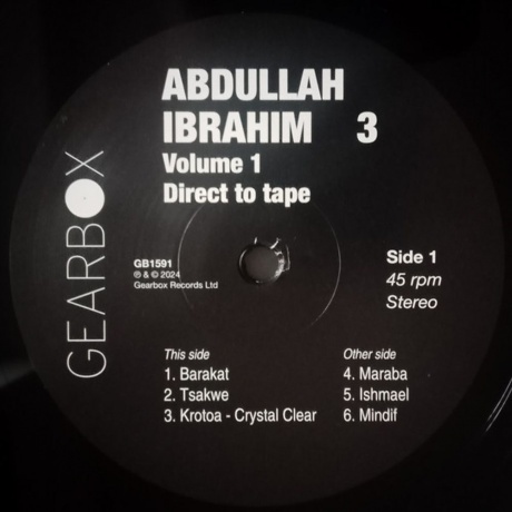 Abdullah Ibrahim - 3 (4571524500650) виниловая пластинка - фото 8