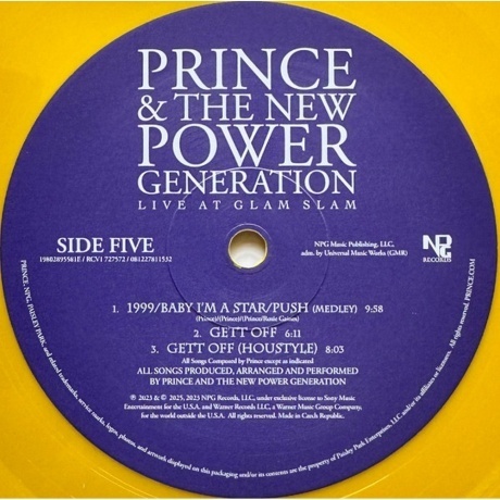 Prince - Live At Glam Slam (coloured) (0081227811532) виниловая пластинка - фото 11