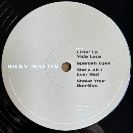 Ricky Martin - Ricky Martin (0196588849213) виниловая пластинка - фото 7