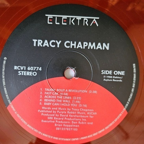 Tracy Chapman - Tracy Chapman (coloured) (0081227827182) виниловая пластинка - фото 4