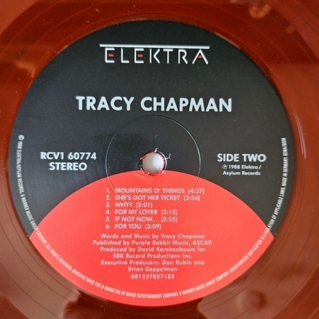 Tracy Chapman - Tracy Chapman (coloured) (0081227827182) виниловая пластинка - фото 5