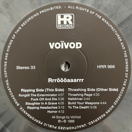 Voivod - Rrroooaaarrr (coloured) (4251267718764) виниловая пластинка - фото 3