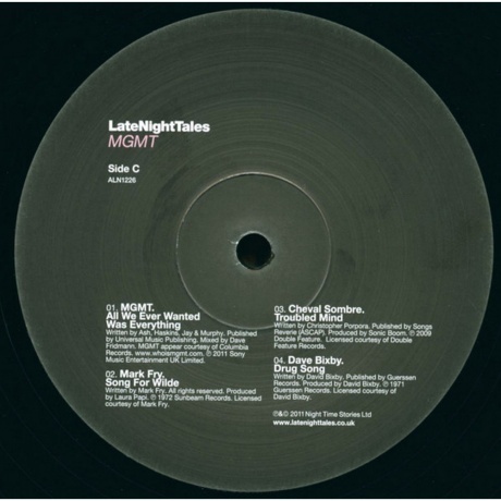 MGMT - Late Night Tales (8801571172606) виниловая пластинка - фото 5