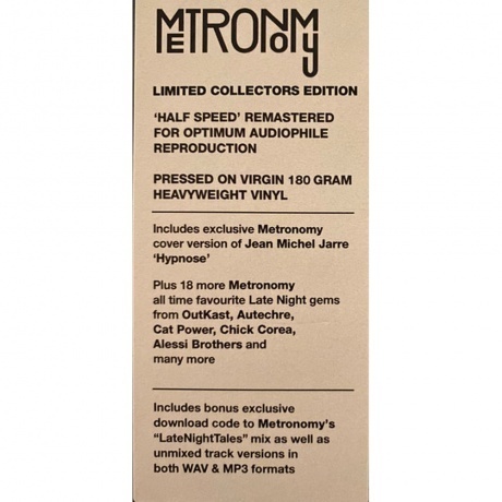 Metronomy - Late Night Tales (5099997371519) виниловая пластинка - фото 3
