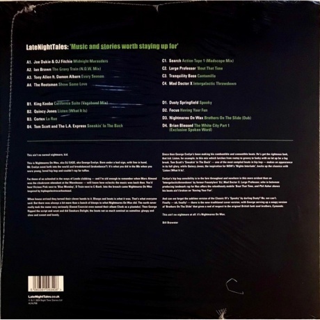 Nightmares On Wax - Late Night Tales (5060391093406) виниловая пластинка - фото 2