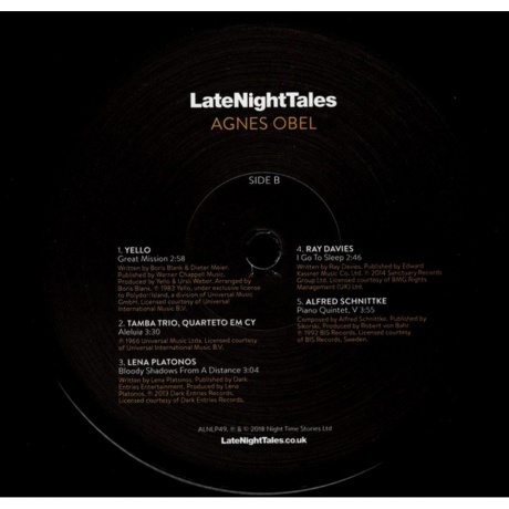 Agnes Obel - Late Night Tales (5060391091556) виниловая пластинка - фото 5