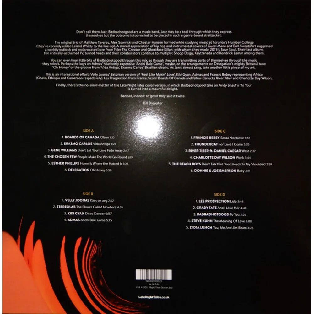 BadBadNotGood - Late Night Tales (5060391091211) виниловая пластинка - фото 2