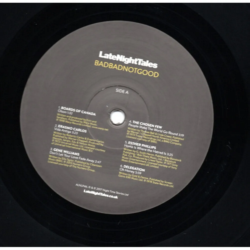 BadBadNotGood - Late Night Tales (5060391091211) виниловая пластинка - фото 4