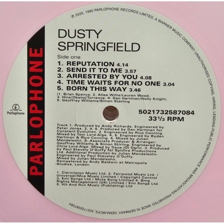 Dusty Springfield - Reputation (coloured) (5021732587084) виниловая пластинка - фото 4