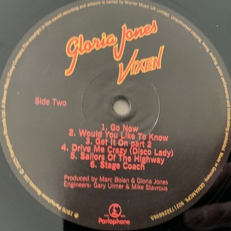 Gloria Jones - Vixen (5021732266965) виниловая пластинка - фото 5