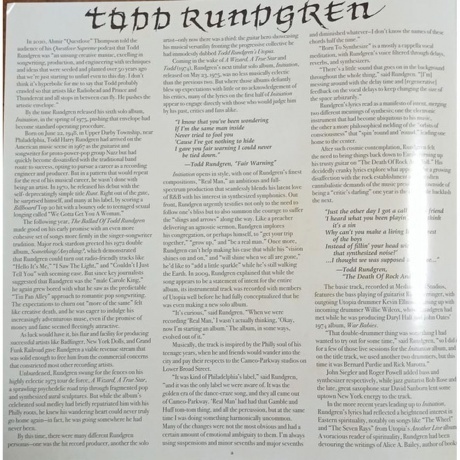 Todd Rundgren - Initiation (coloured) (0603497818969) виниловая пластинка - фото 4