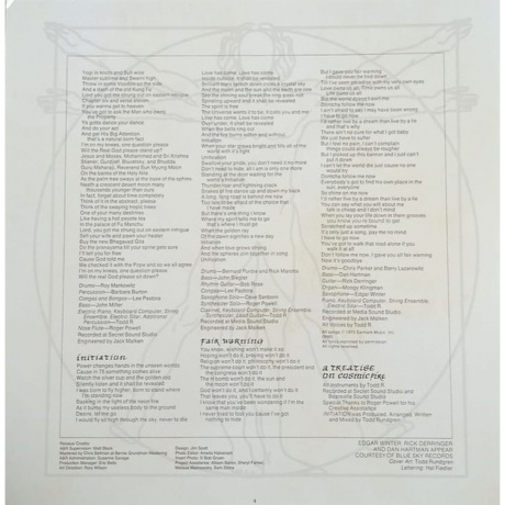 Todd Rundgren - Initiation (coloured) (0603497818969) виниловая пластинка - фото 6